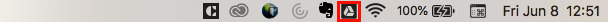 Drive File Stream status bar icon
