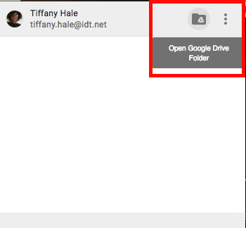 Drive File Stream status bar icon